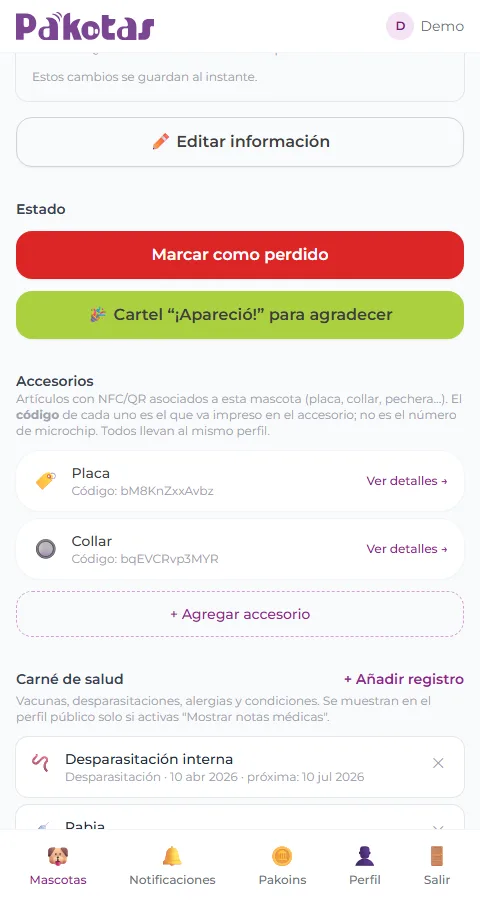 Controles de privacidad por campo